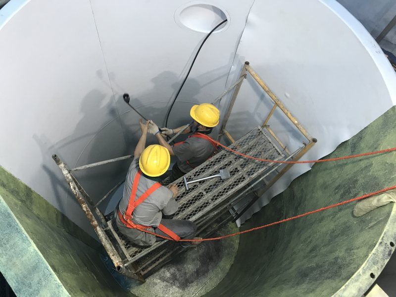 某國有大型稀土集團(tuán)公司現(xiàn)場鋼襯四氟項目